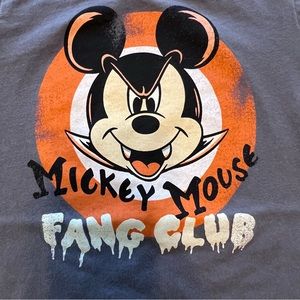 Mickey Mouse Halloween Disneyland Fang club kids youth t shirt size x-small
